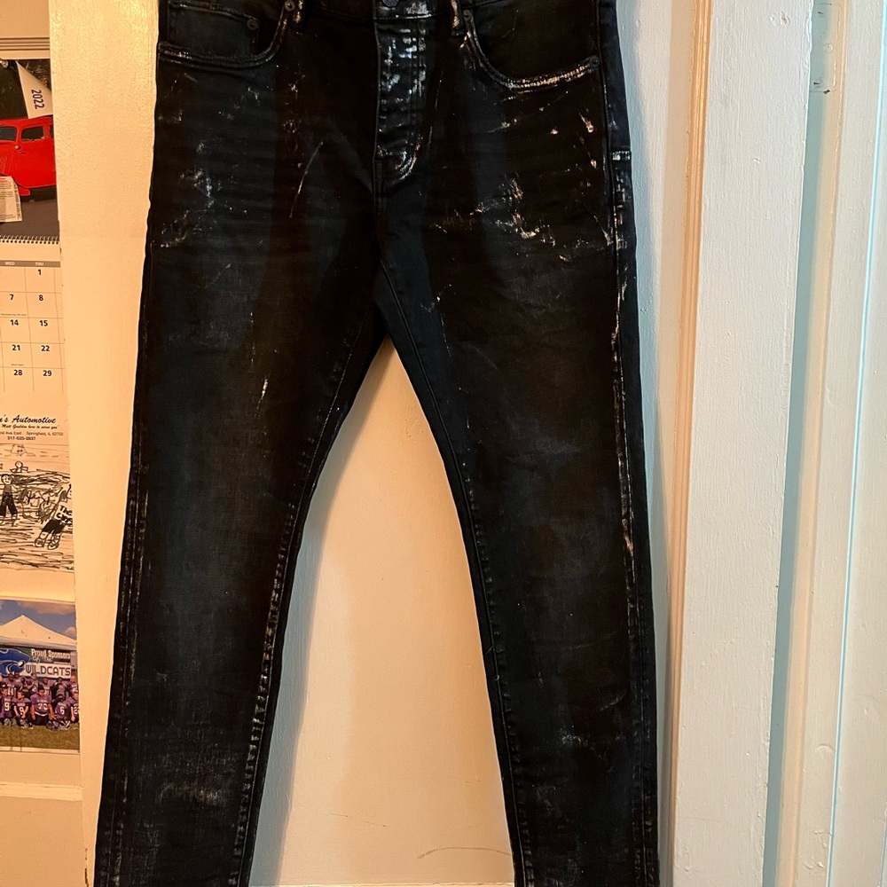 Mens Purple Jeans Size 33